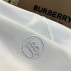 Burberry Collar Cotton Polo Shirt White