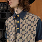 GUCCI | Maxi GG silk cotton polo