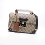 Gucci Padlock GG small bamboo shoulder bag