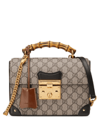 Gucci Padlock GG small bamboo shoulder bag