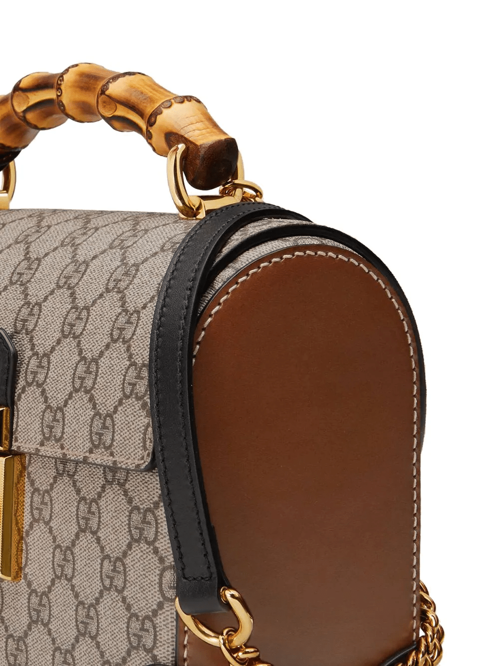 Gucci Padlock GG small bamboo shoulder bag