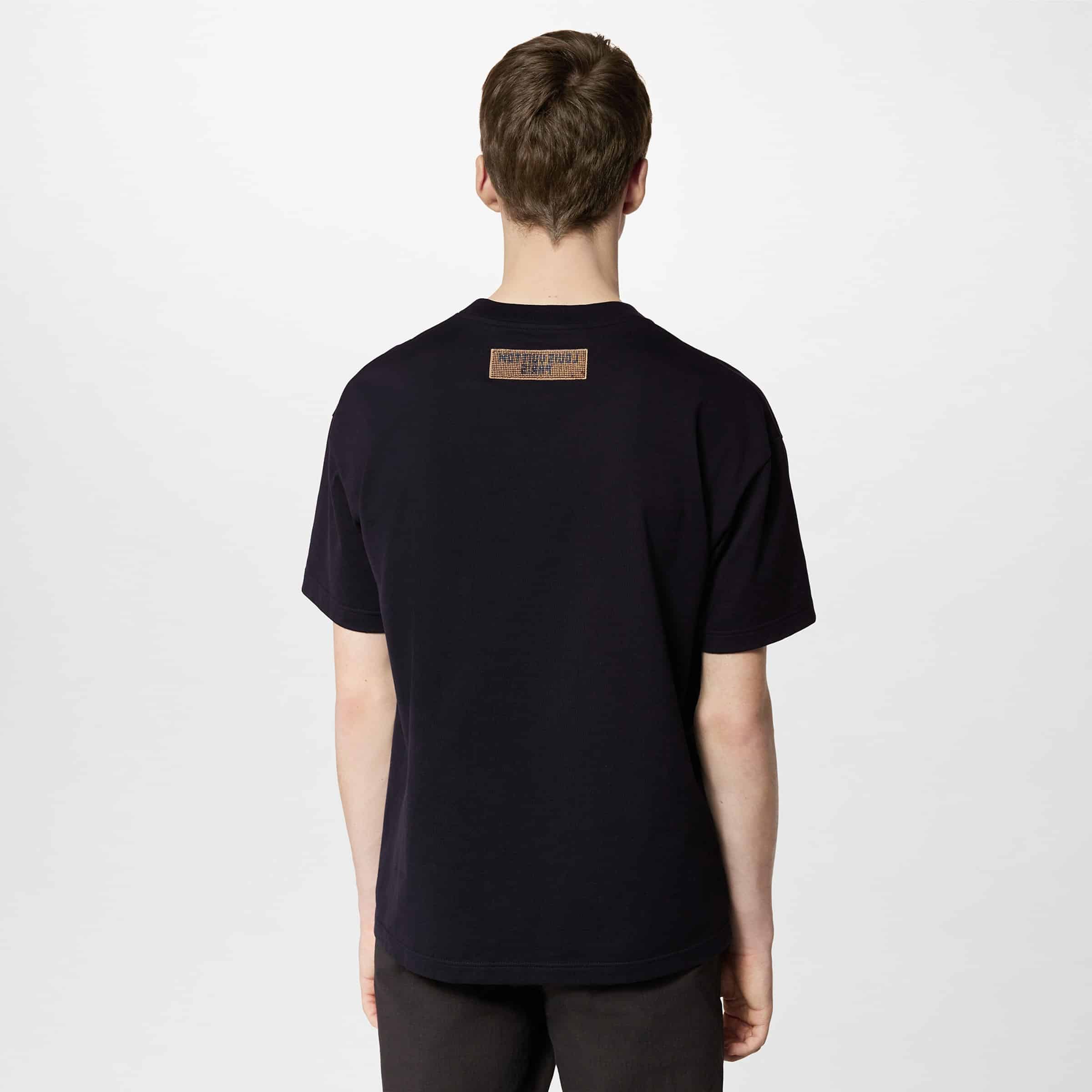 Bead-Embroidered Cotton T-Shirt