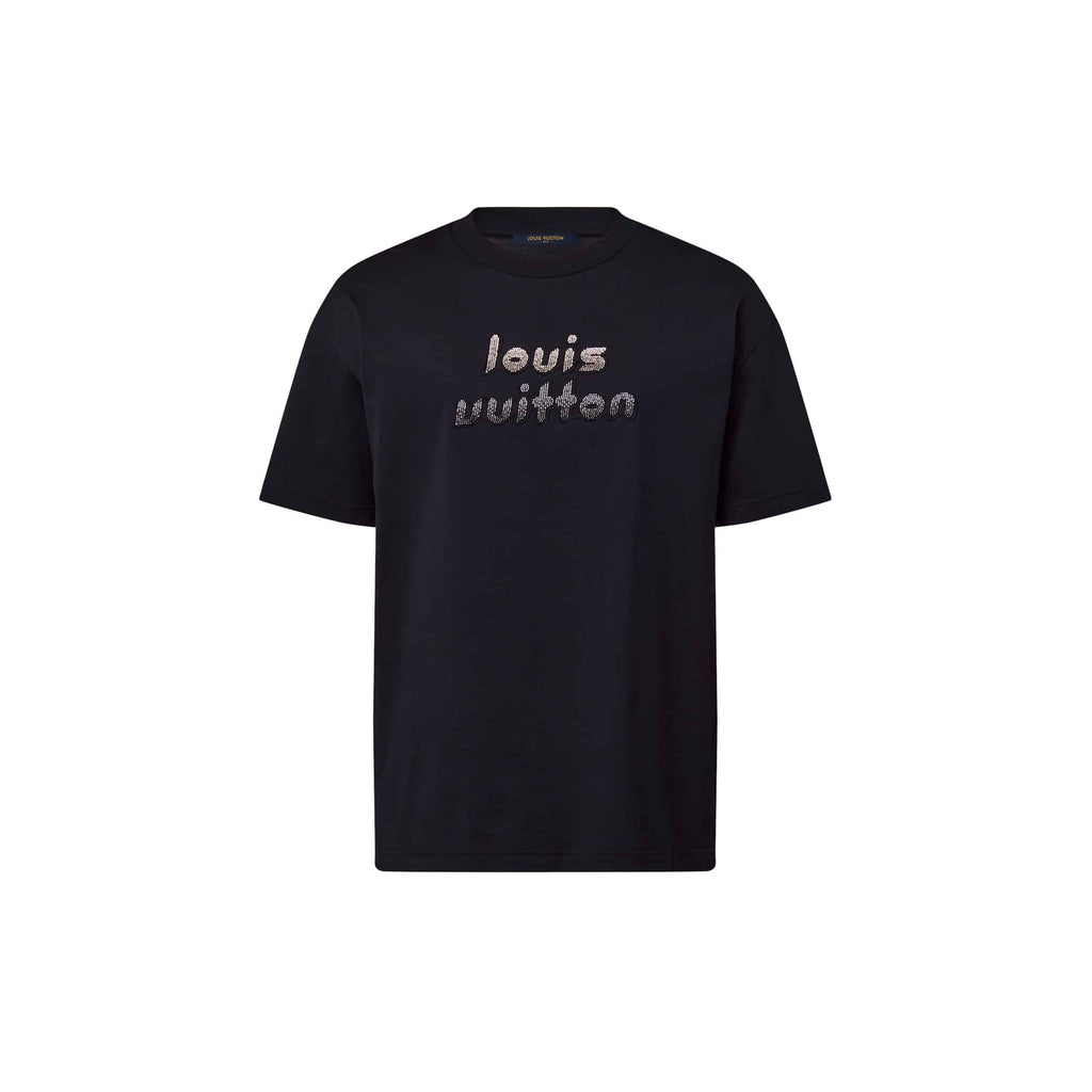 Bead-Embroidered Cotton T-Shirt
