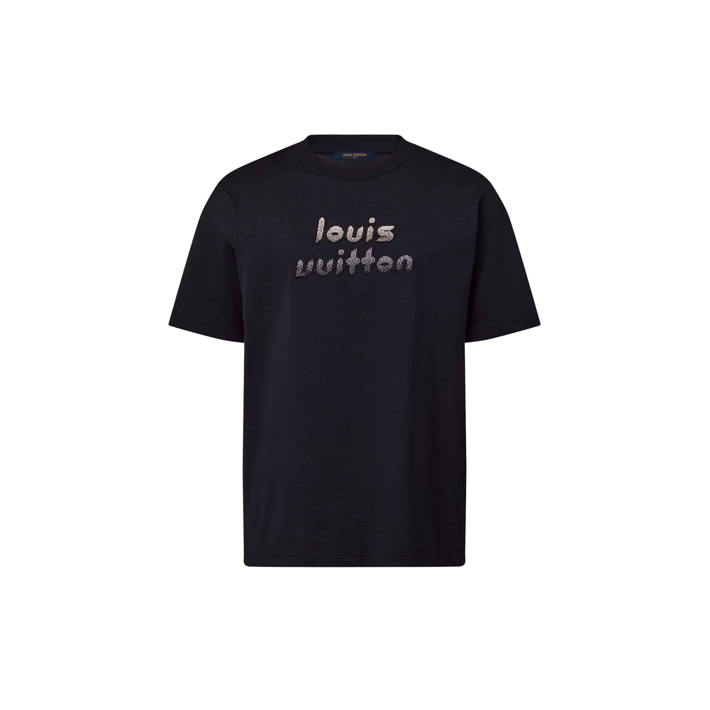 Bead-Embroidered Cotton T-Shirt