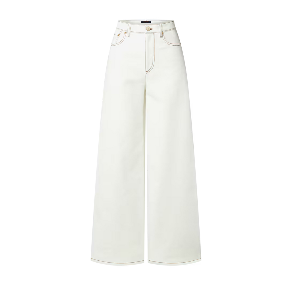 Contrast Stitch Utility Jeans