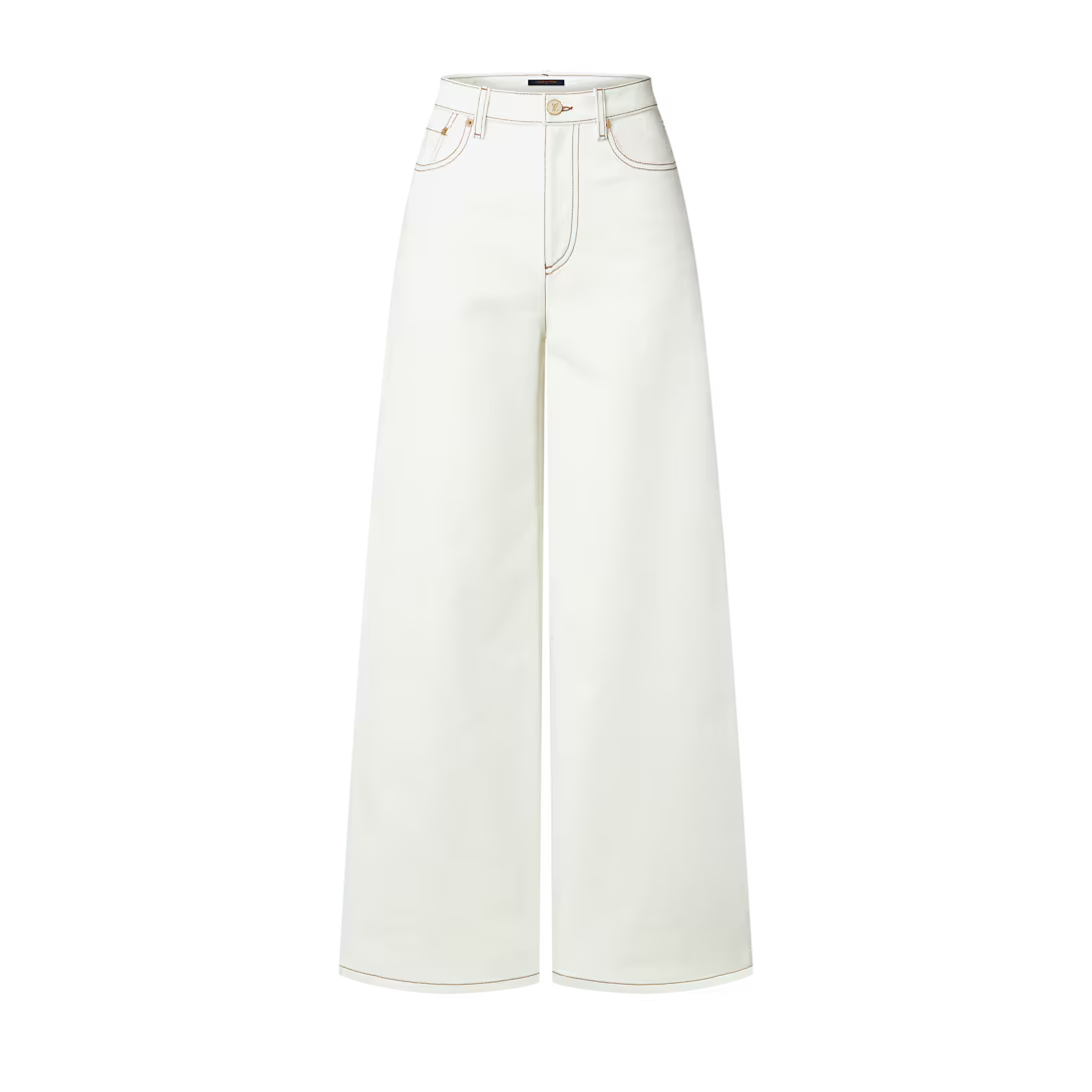 Contrast Stitch Utility Jeans