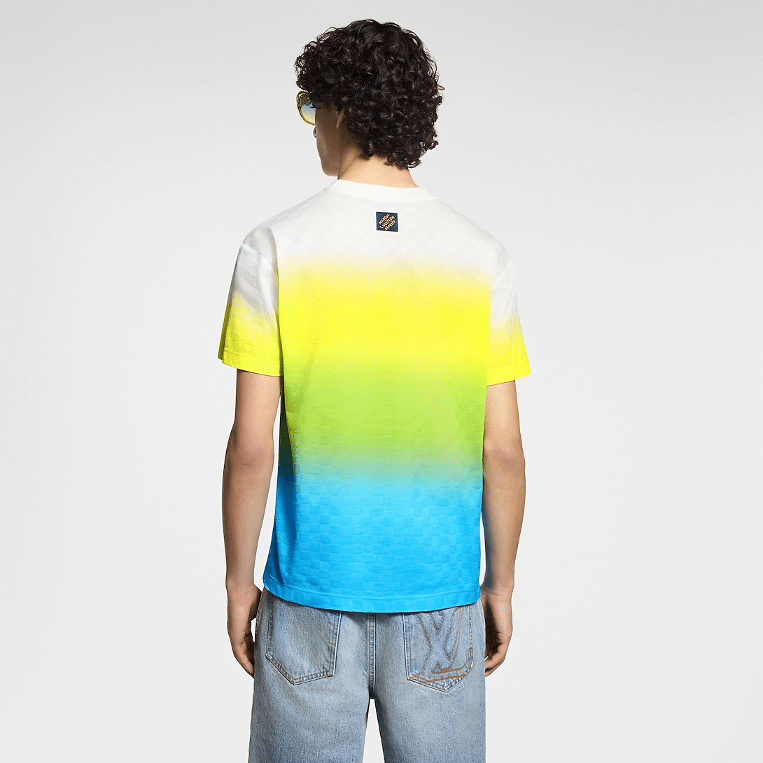 Damier Gradient Jacquard Cotton T-Shirt