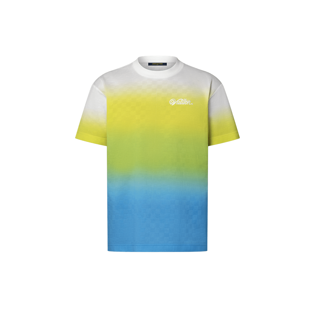 Damier Gradient Jacquard Cotton T-Shirt