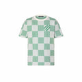 Damier Knitted Short-Sleeved Crewneck