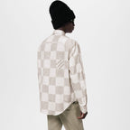 Damier Long-Sleeved Classic Cotton Shirt