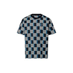 Damier Short-Sleeved Cotton T-Shirt