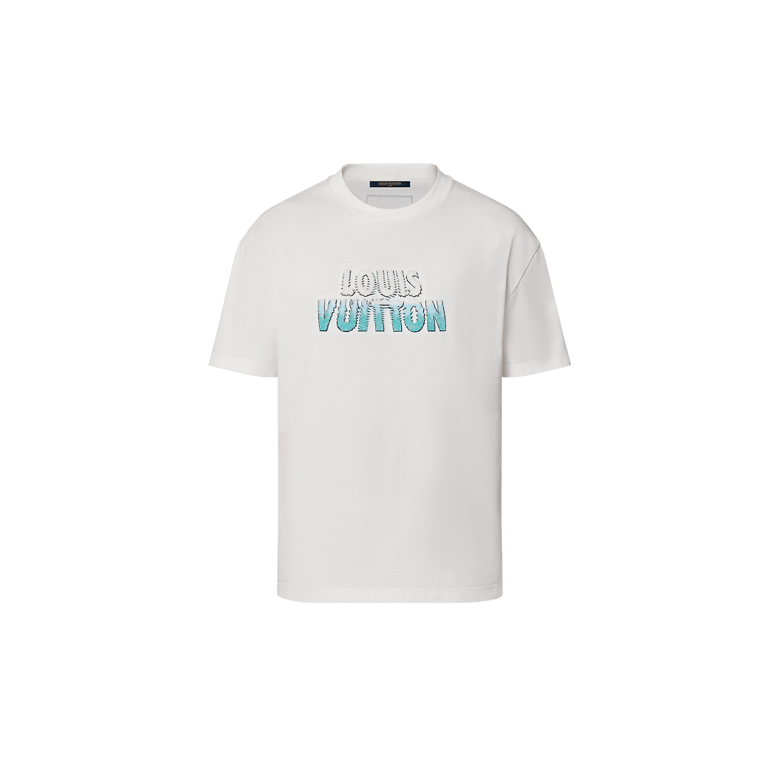 Embroidered Beads Cotton T-Shirt