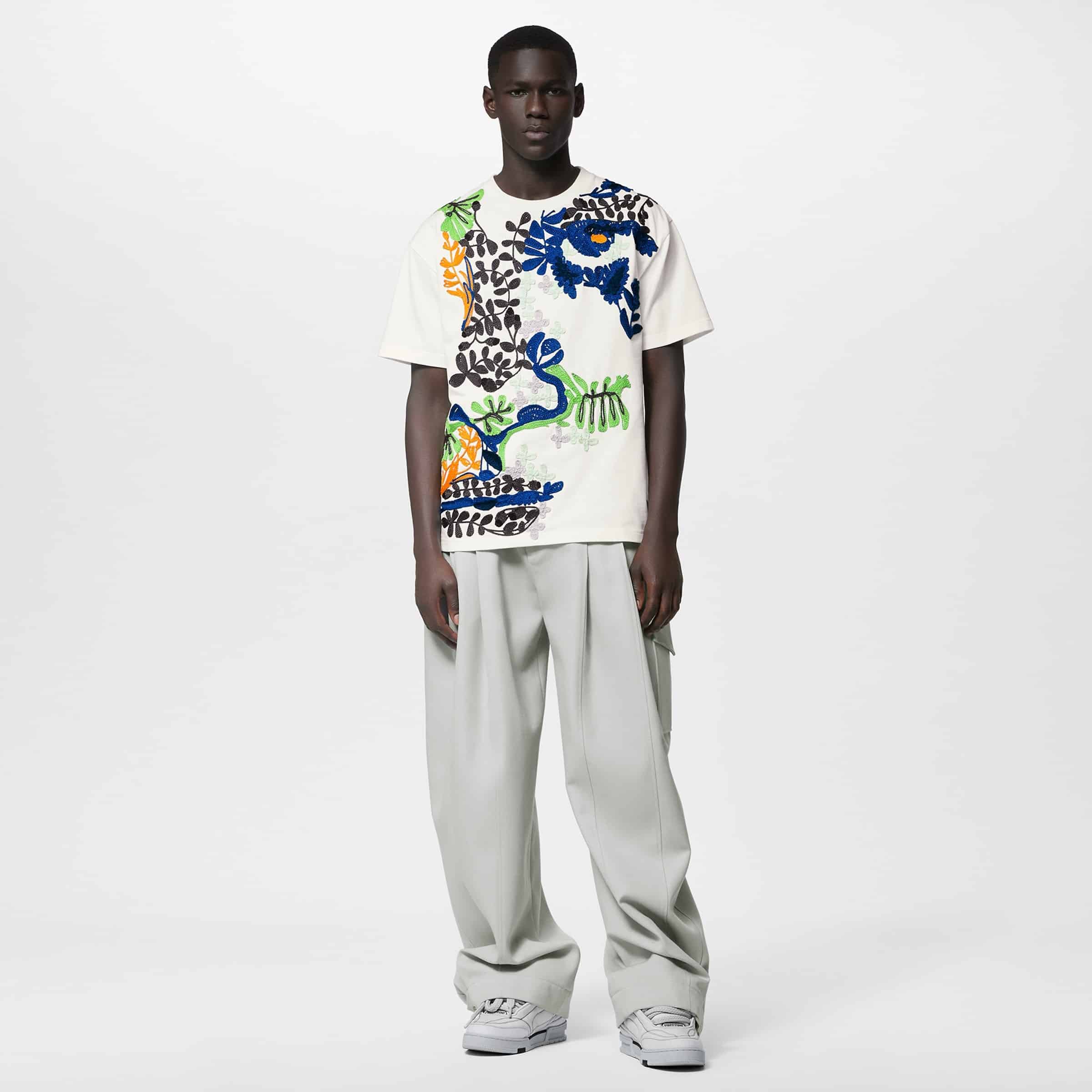 Embroidered Cotton T-Shirt