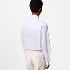 LV Embroidered Long-Sleeved Cotton Shirt