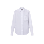 LV Embroidered Long-Sleeved Cotton Shirt