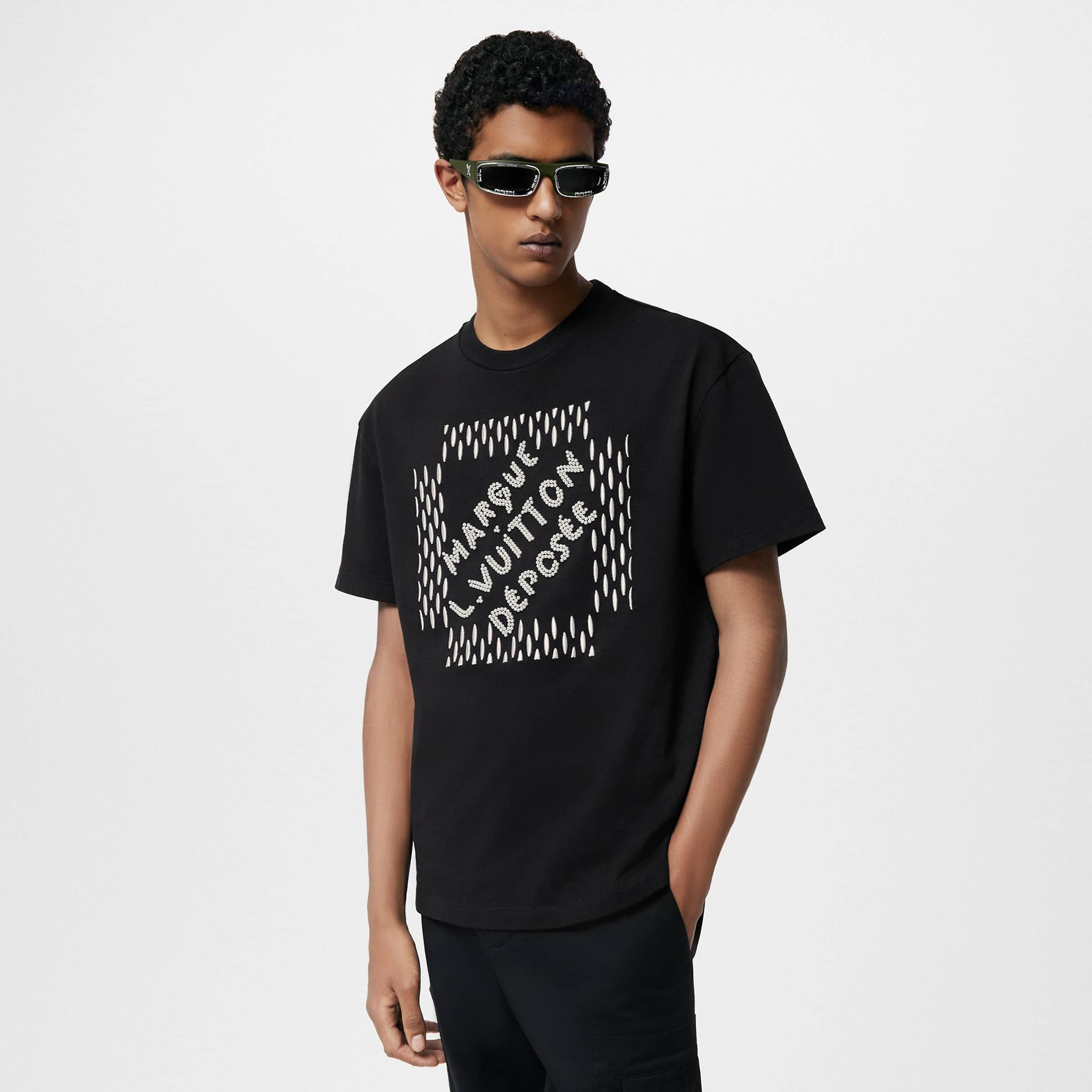 Embroidered Signature Cotton T-Shirt