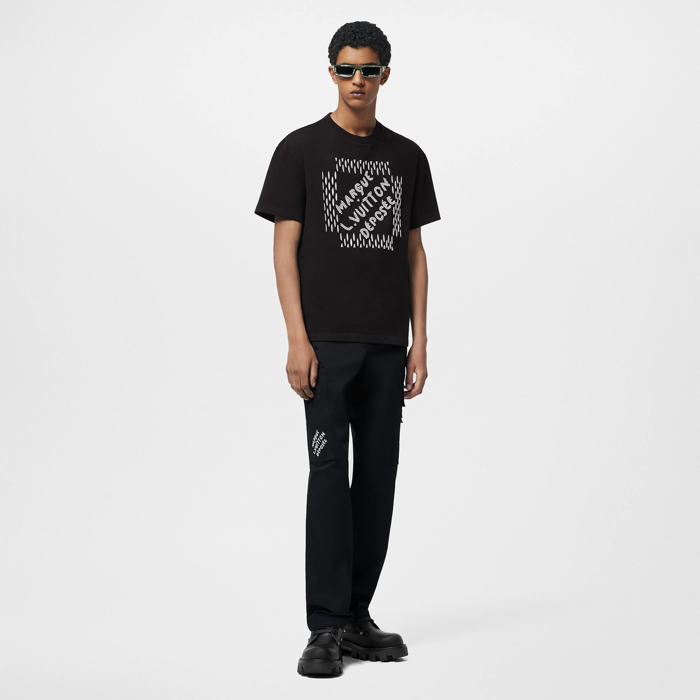 Embroidered Signature Cotton T-Shirt