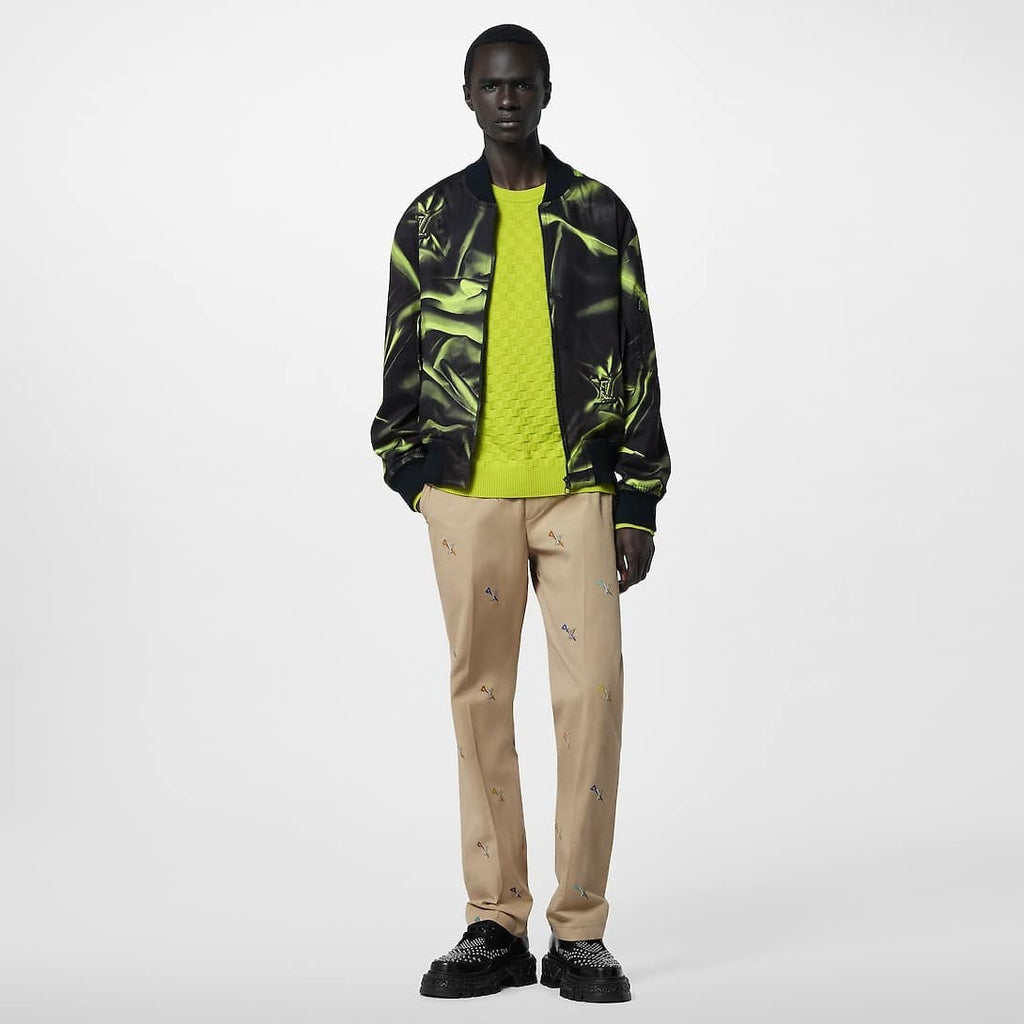 Graphic Cotton Bomber Jacket