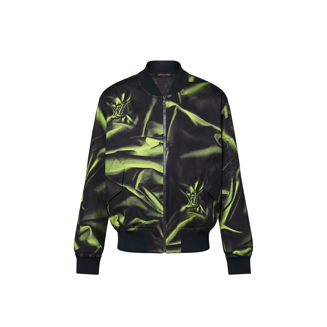 Graphic Cotton Bomber Jacket