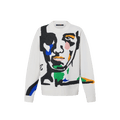 Intarsia Cashmere Wool Crewneck