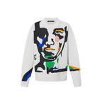 Intarsia Cashmere Wool Crewneck