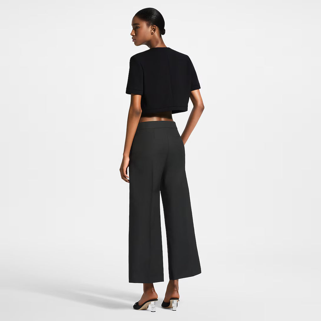Leather Tie Mikado Jeans