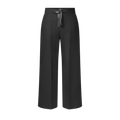 Leather Tie Mikado Jeans