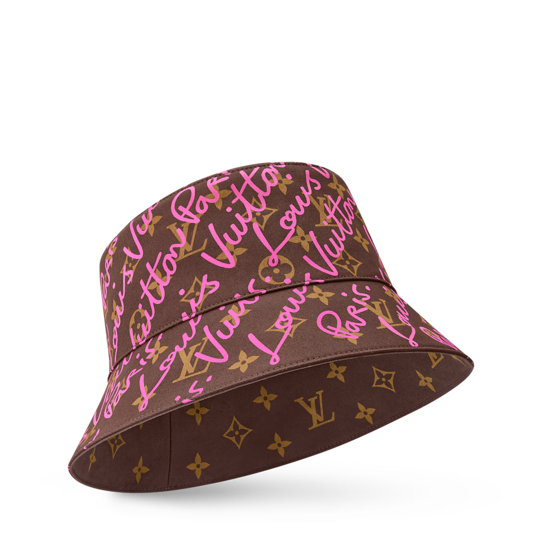 LV Script Bucket Hat