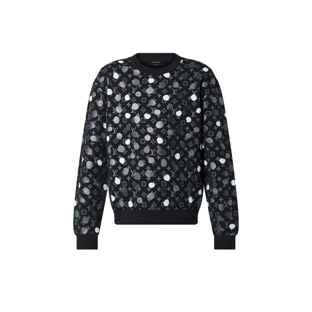 LV x YK Painted Dots Printed Crewneck