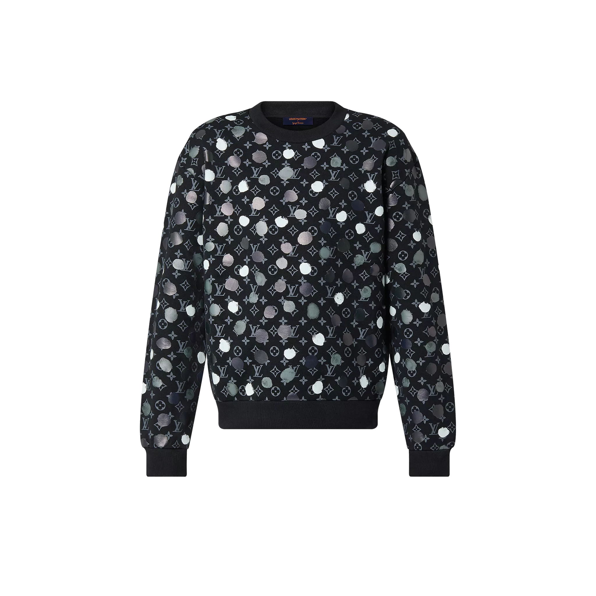 LV x YK Painted Dots Printed Crewneck