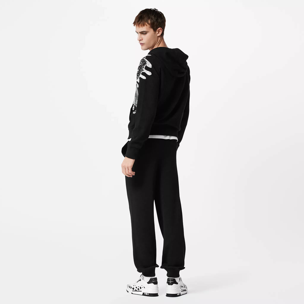 LV x YK Psychedelic Flower Zipped Hoodie