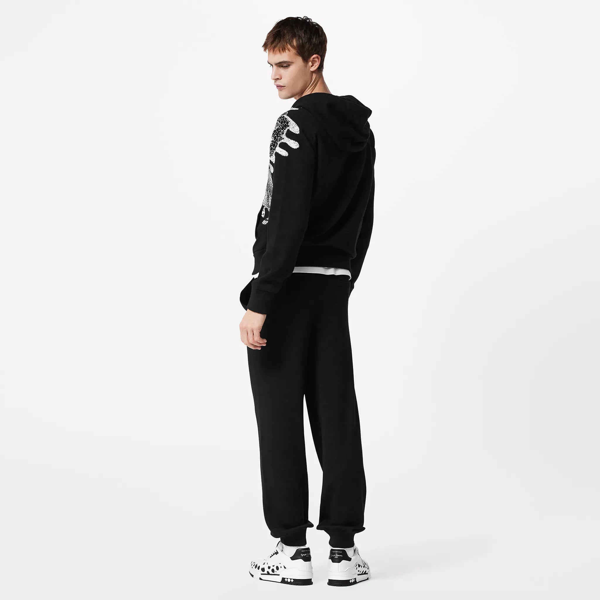 LV x YK Psychedelic Flower Zipped Hoodie