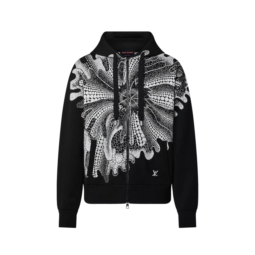 LV x YK Psychedelic Flower Zipped Hoodie