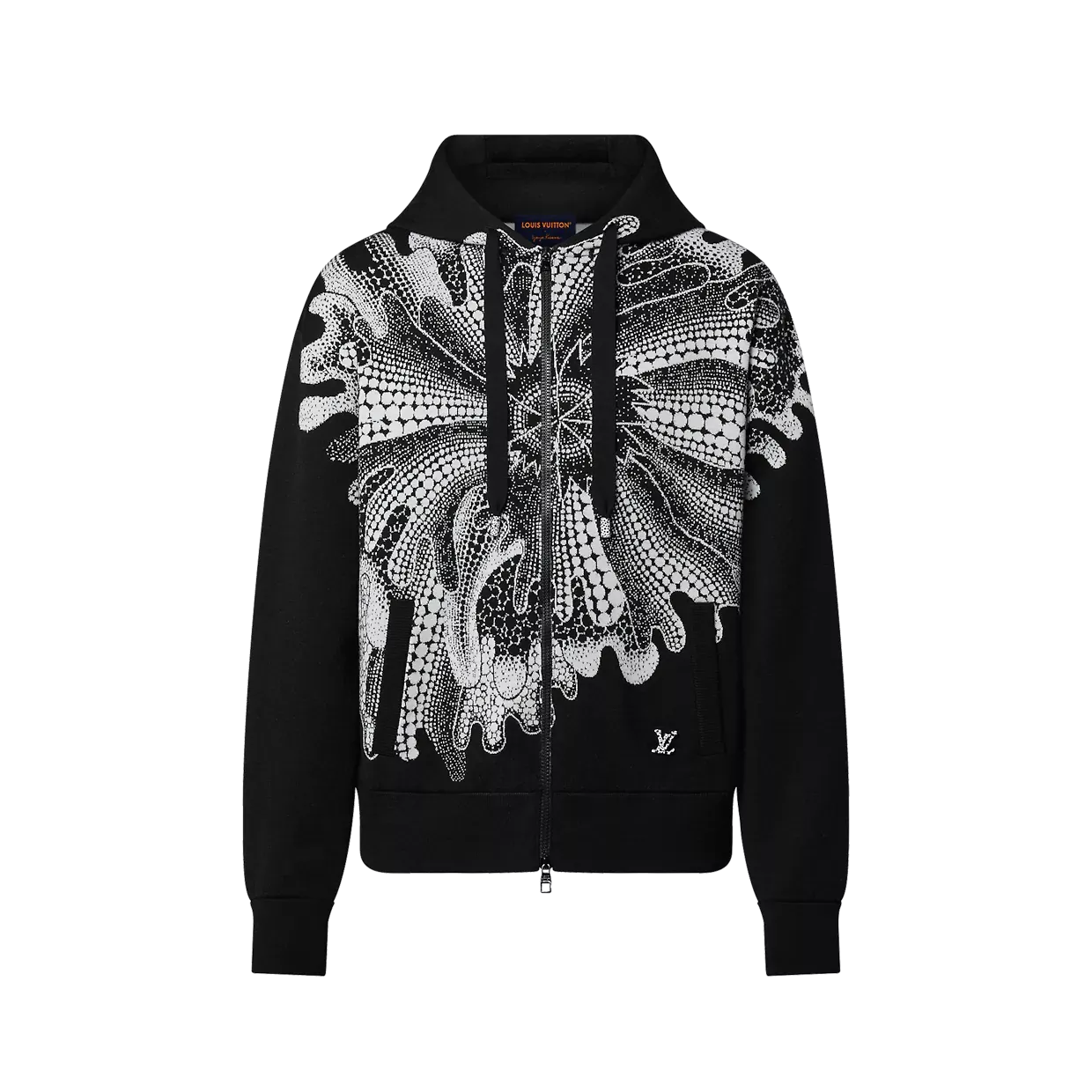 LV x YK Psychedelic Flower Zipped Hoodie