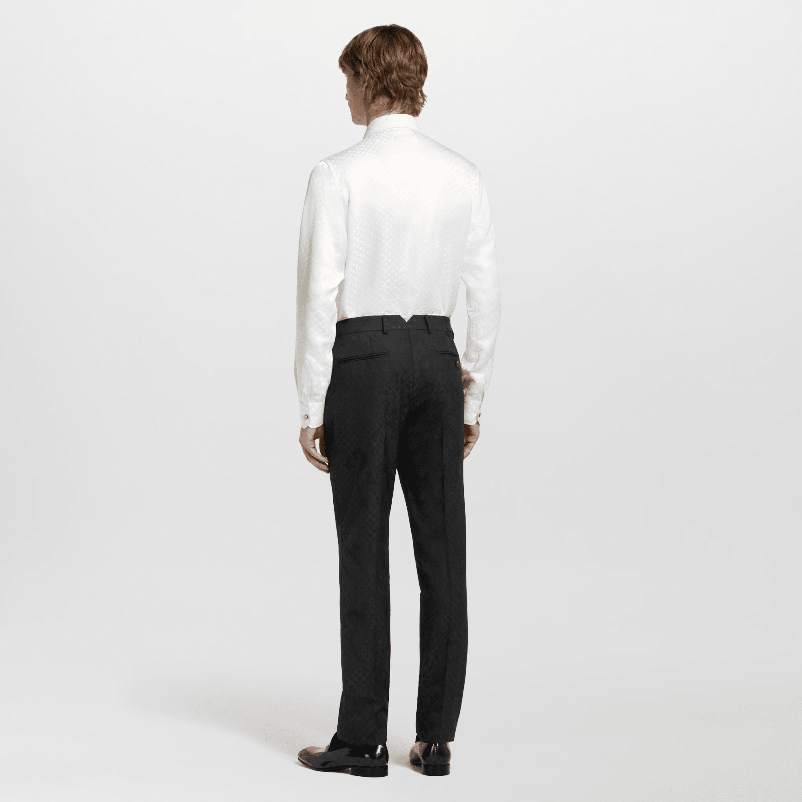 LV Mini Monogram Silk Evening Shirt