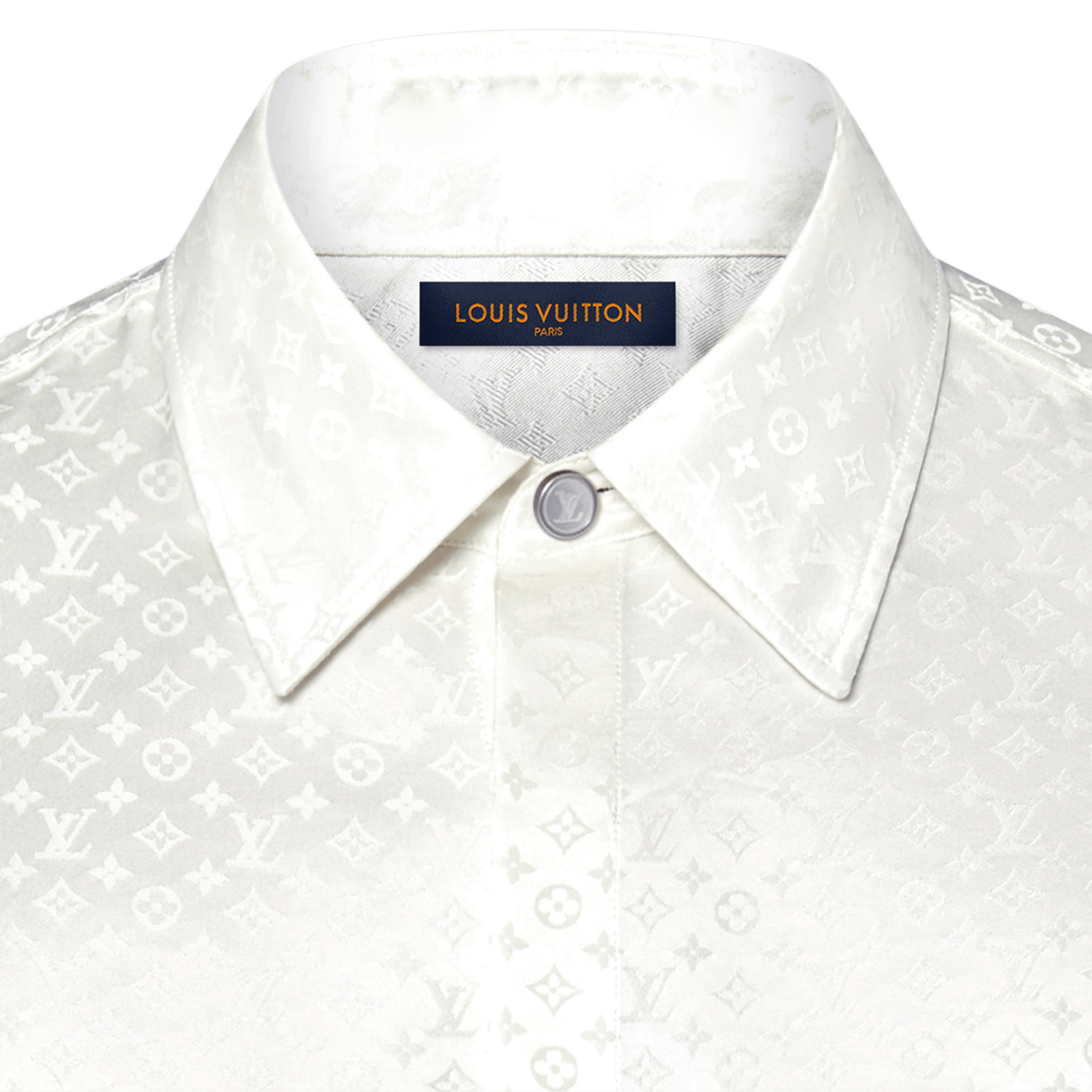 LV Mini Monogram Silk Evening Shirt