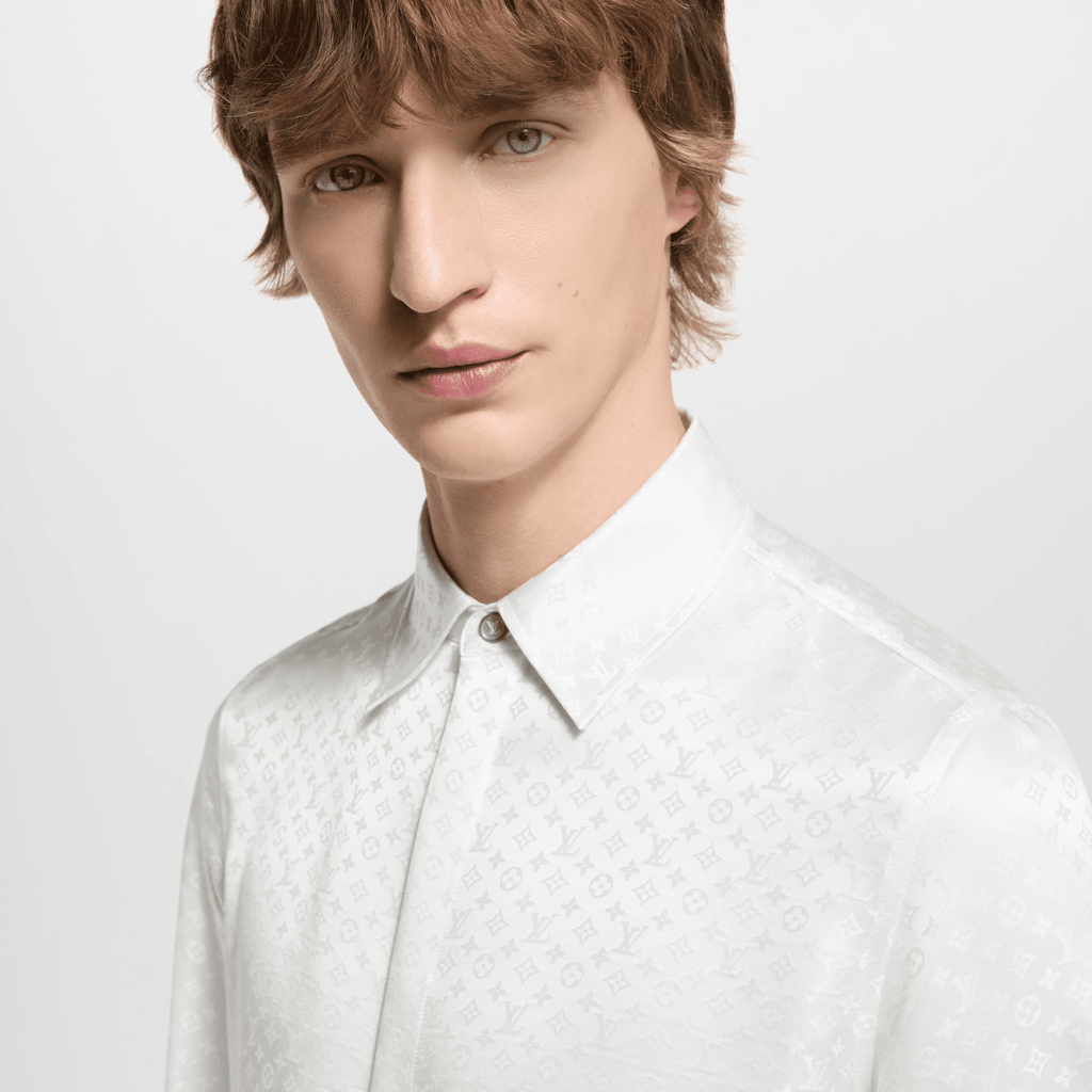 LV Mini Monogram Silk Evening Shirt