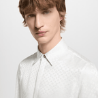 LV Mini Monogram Silk Evening Shirt