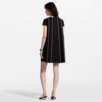 Monogram Accent Trapeze Dress