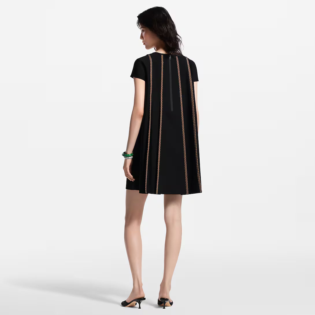 Monogram Accent Trapeze Dress