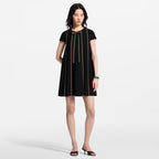 Monogram Accent Trapeze Dress