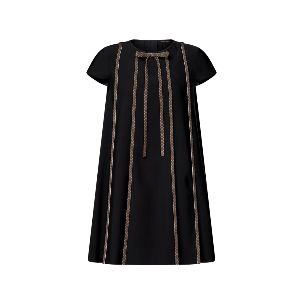 Monogram Accent Trapeze Dress