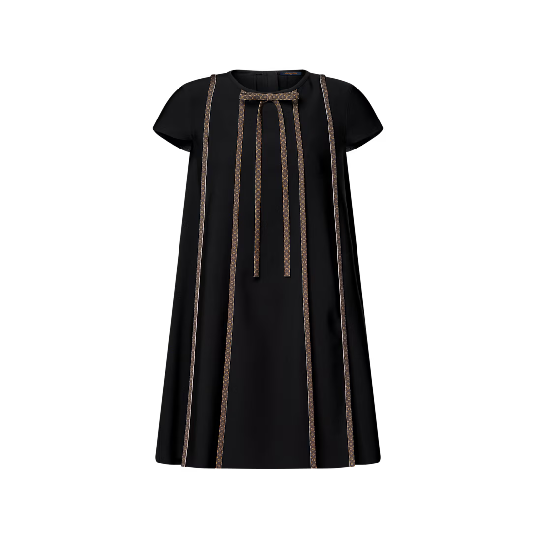 Monogram Accent Trapeze Dress