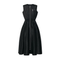 Monogram Accent Zip-Up Dress