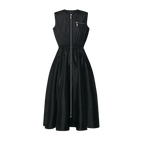 Monogram Accent Zip-Up Dress