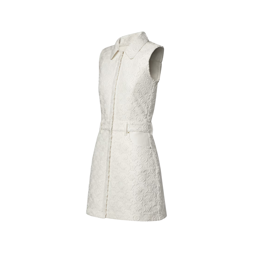 Monogram Fil Coupé Fitted Dress