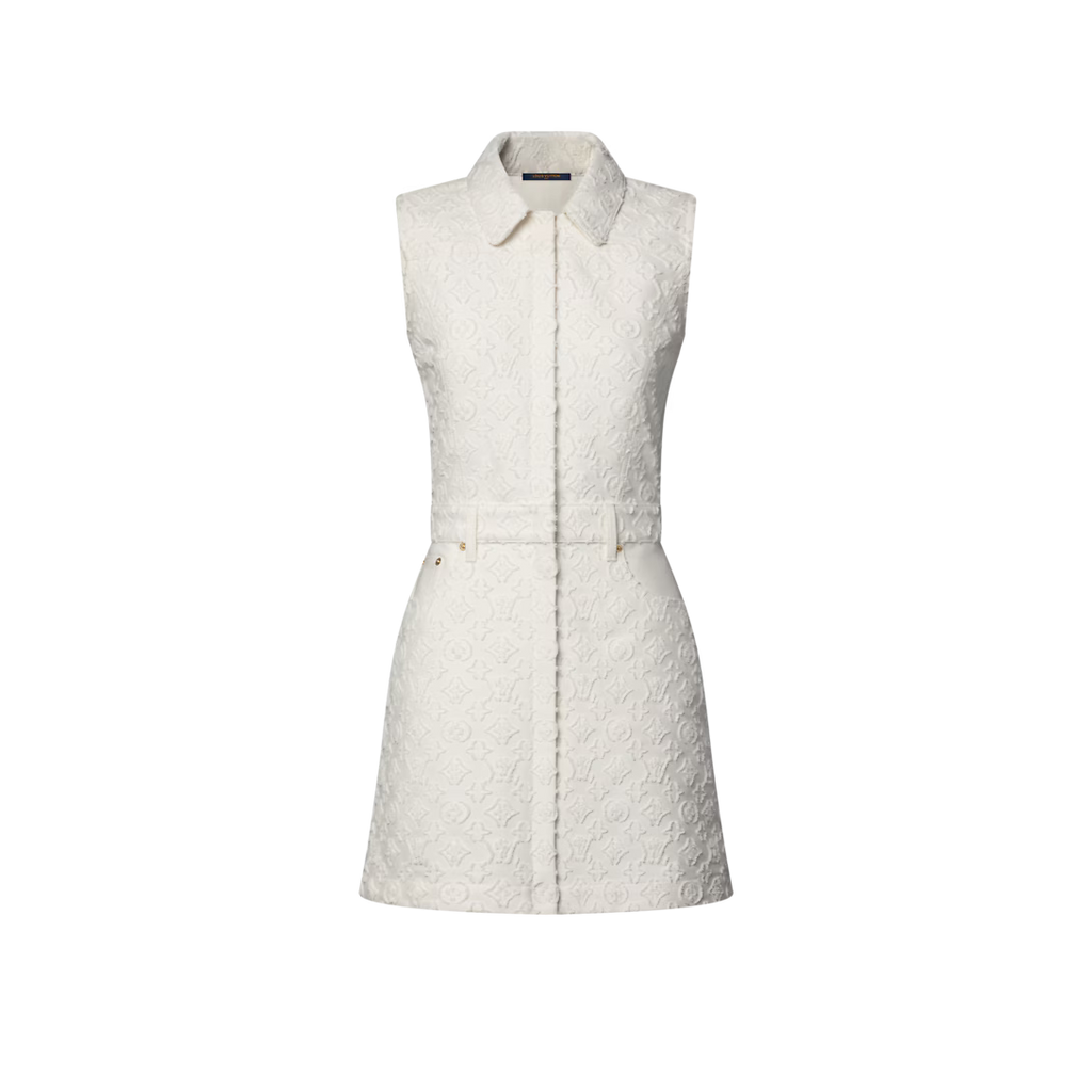 Monogram Fil Coupé Fitted Dress
