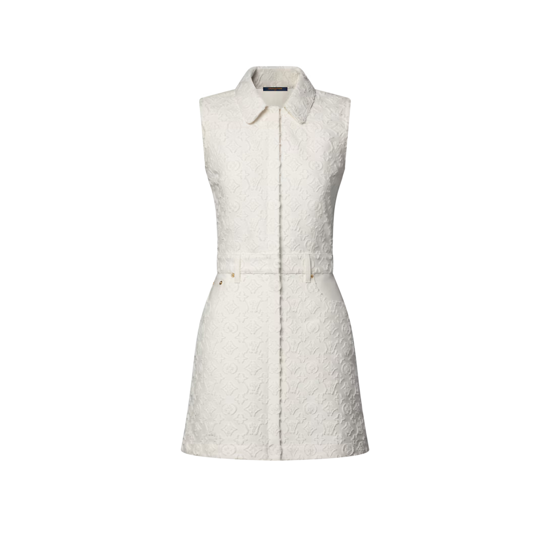 Monogram Fil Coupé Fitted Dress