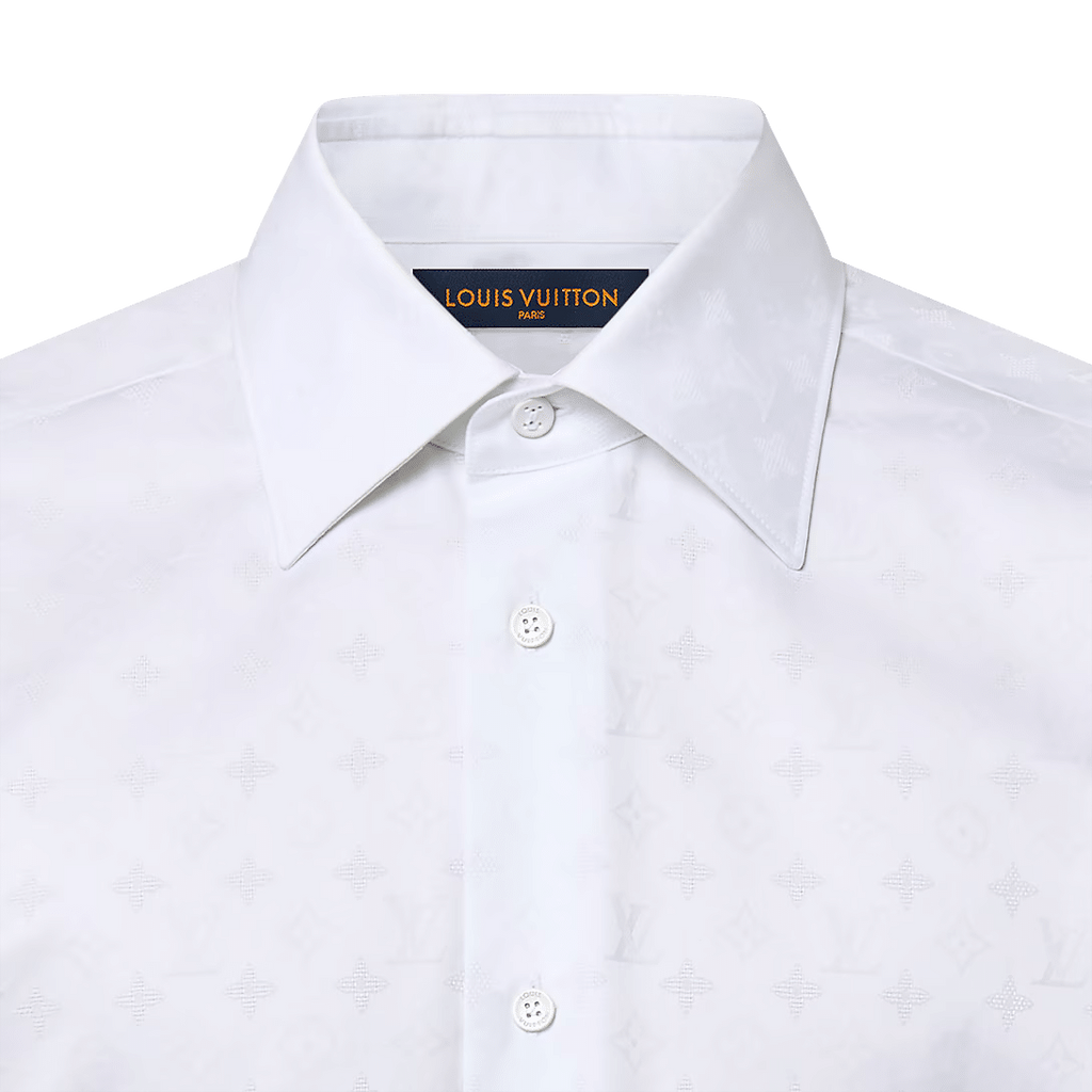 LV Monogram Long-Sleeved Cotton Shirt