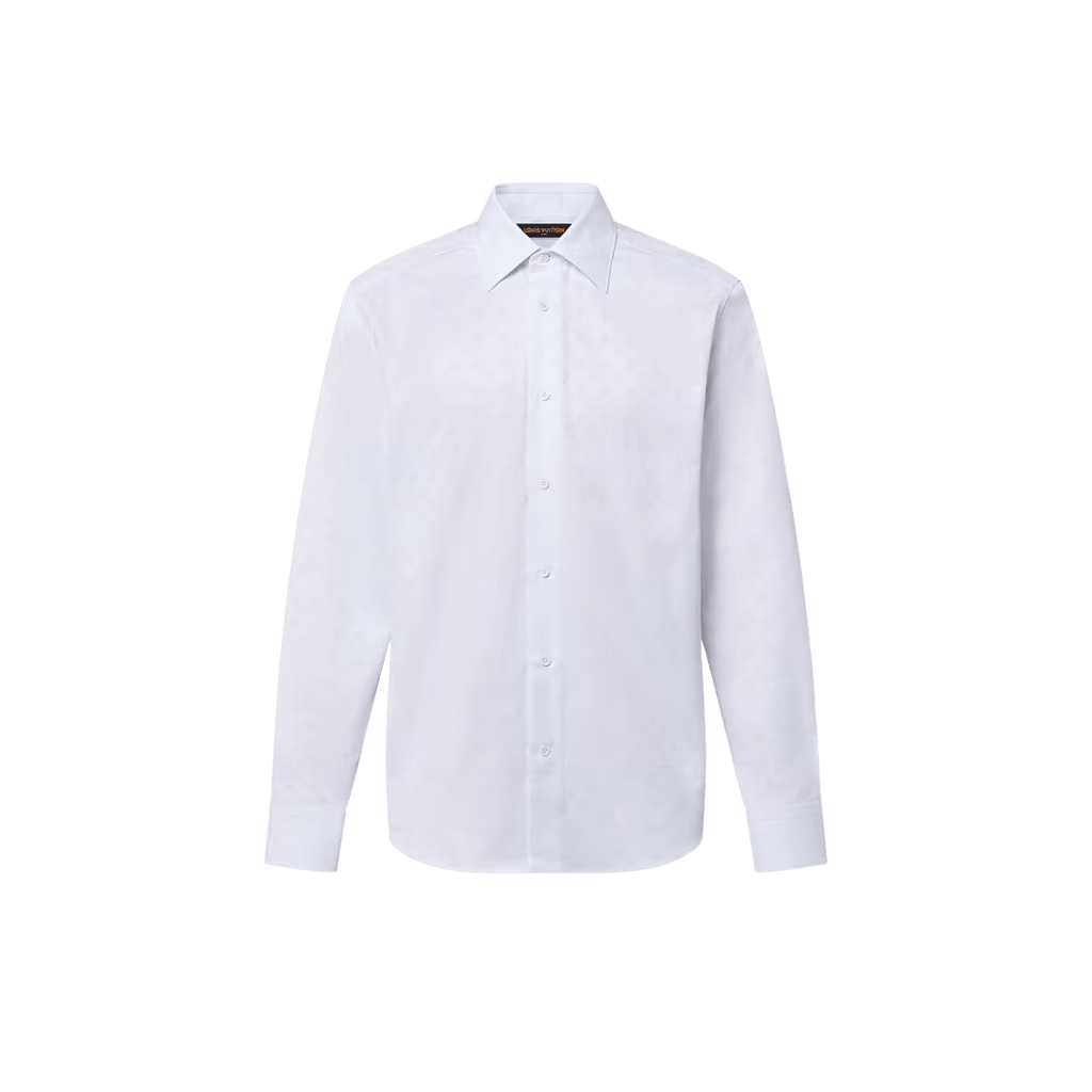 LV Monogram Long-Sleeved Cotton Shirt